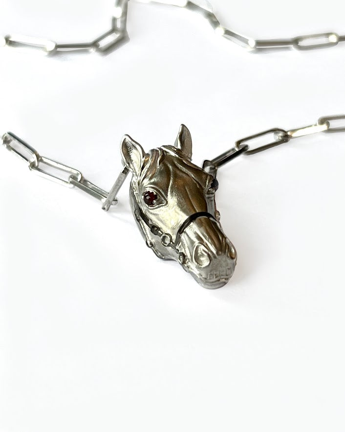 Manjot Singh - EQUUS NECKLACE White