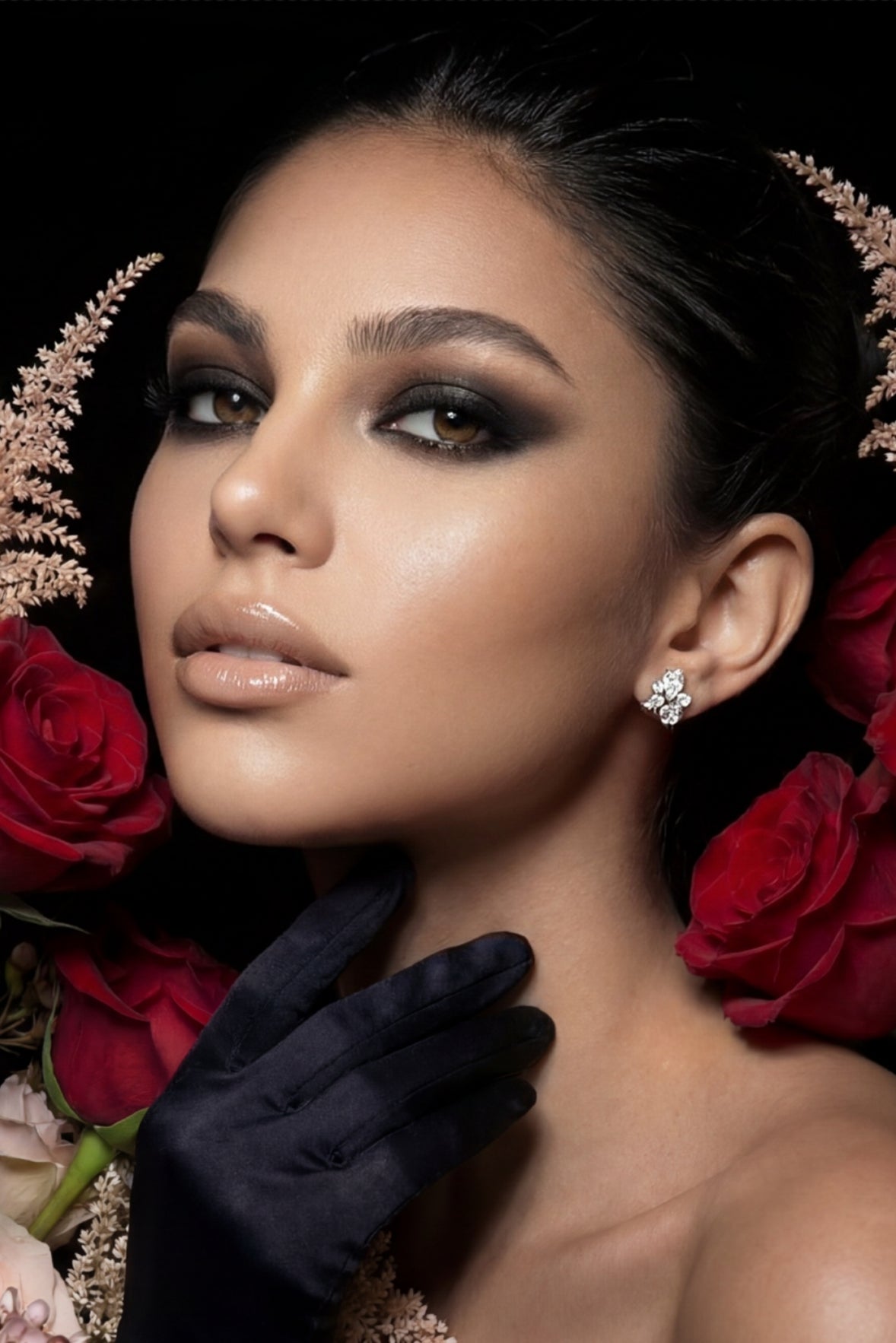 Luna Crystal Cluster Ear studs