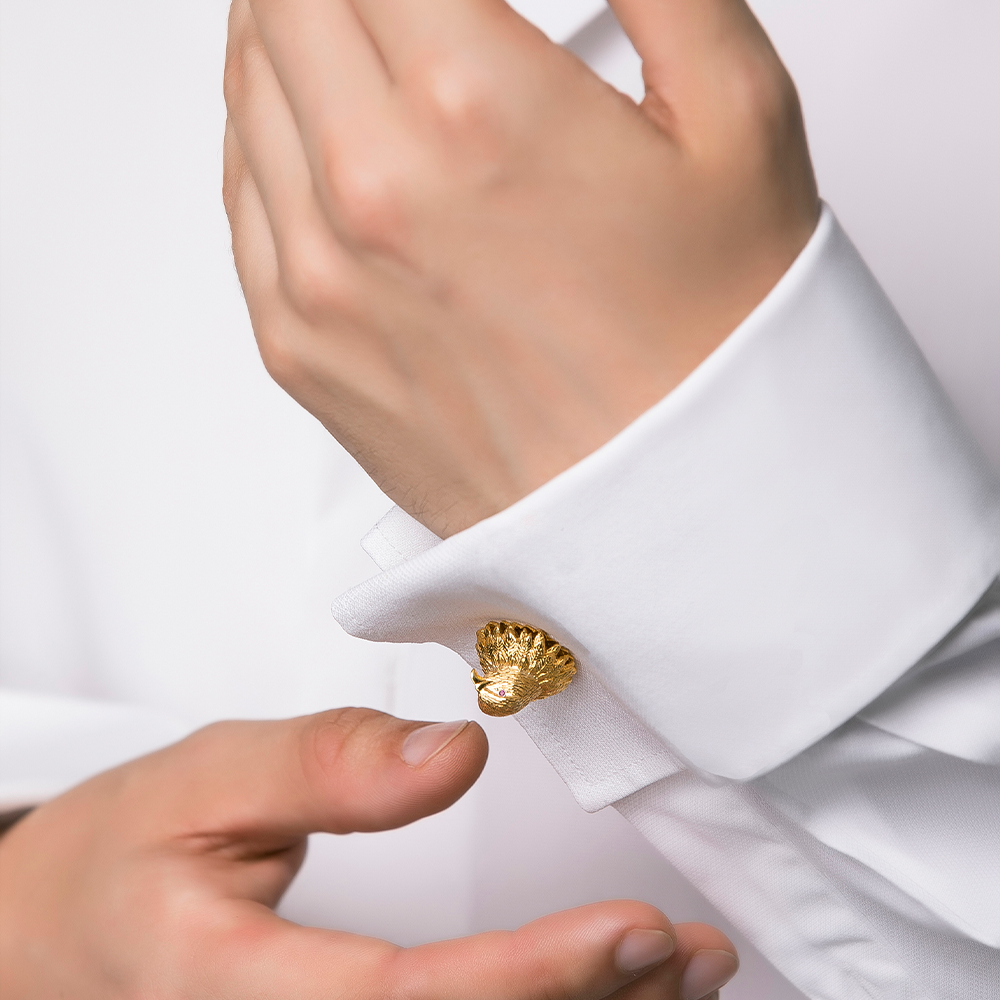 FALCON CUFFLINKS Gold