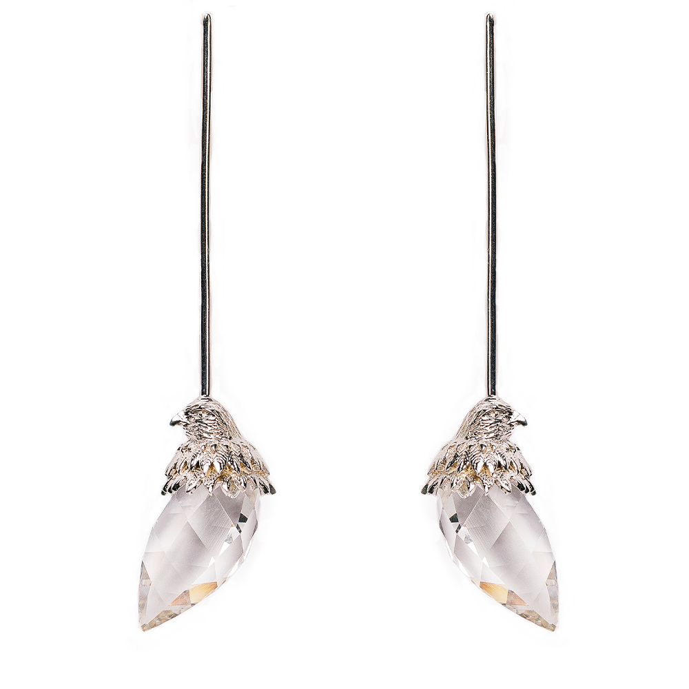 Kajol - SHEEN FALCON EARRINGS Silver