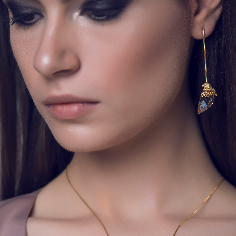 Huma Qureshi - SHEEN FALCON EARRINGS Rose