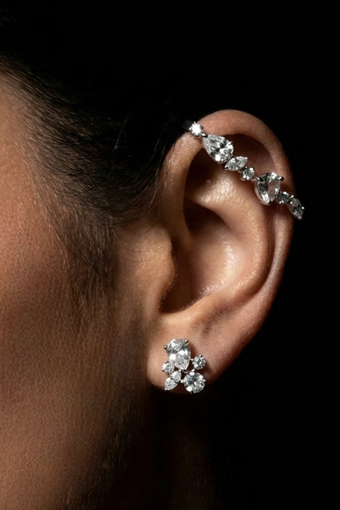 ARMOR White Ear Cuff